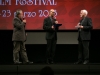 Riccardo Cucchini ritira il premio per miglior opera prima e seconda a Razzabastarda