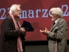 Tavernier riceve il premio Fellini da Scola